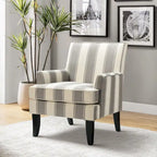 Fauteuil campagnard français – Multicolore, clous décoratifs, siège unique