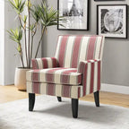 Fauteuil campagnard français – Multicolore, clous décoratifs, siège unique