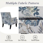 Fauteuil campagnard français – Multicolore, clous décoratifs, siège unique