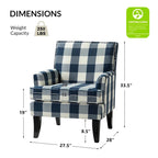 Fauteuil campagnard français – Multicolore, clous décoratifs, siège unique