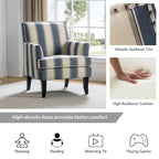 Fauteuil campagnard français – Multicolore, clous décoratifs, siège unique