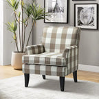 Fauteuil campagnard français – Multicolore, clous décoratifs, siège unique