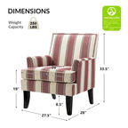 Fauteuil campagnard français – Multicolore, clous décoratifs, siège unique