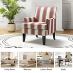 Fauteuil campagnard français – Multicolore, clous décoratifs, siège unique