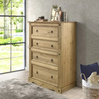 Commode en bois 4 tiroirs Corona