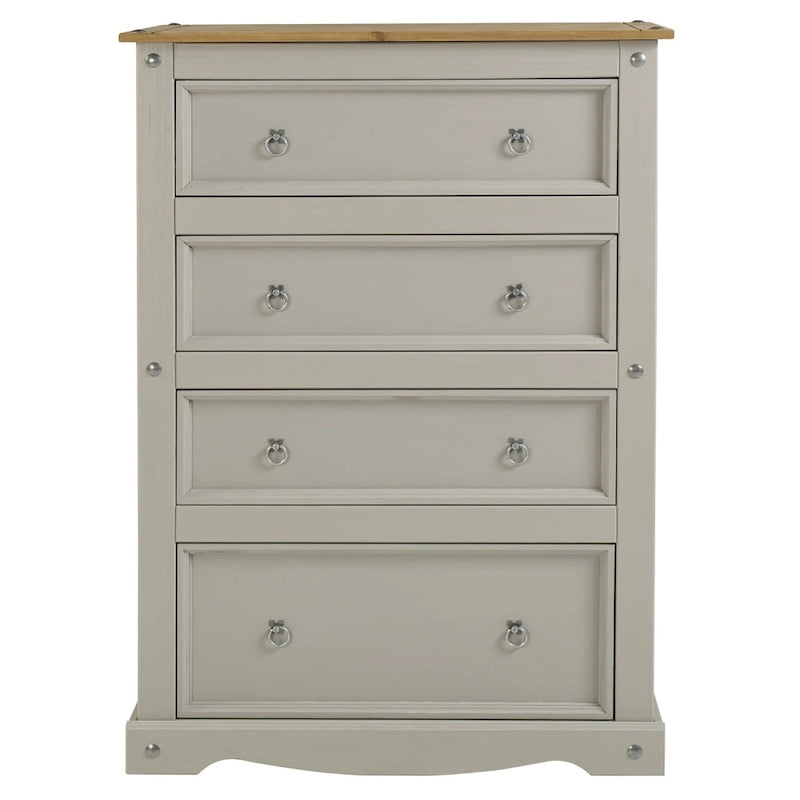 Commode en bois 4 tiroirs Corona