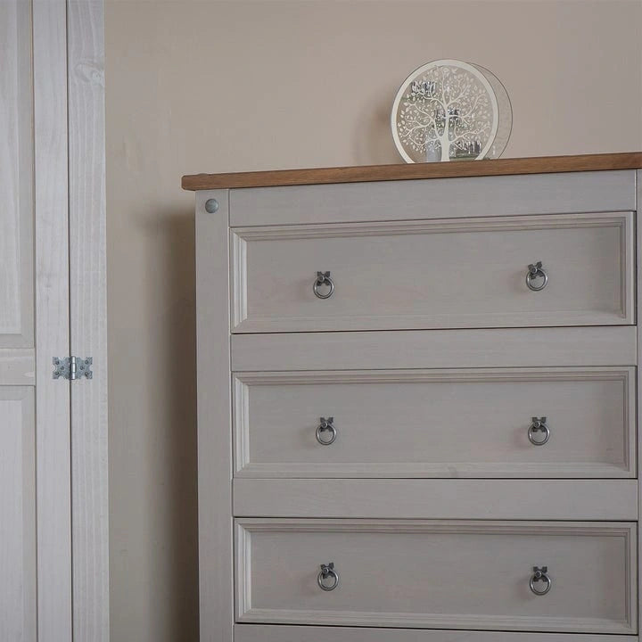Commode en bois 4 tiroirs Corona