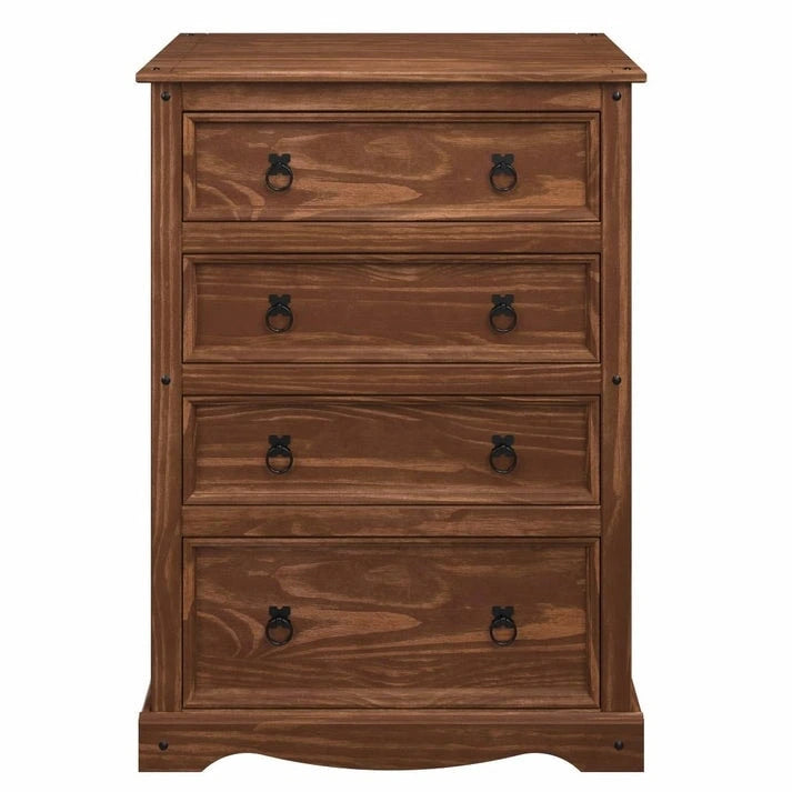 Commode en bois 4 tiroirs Corona