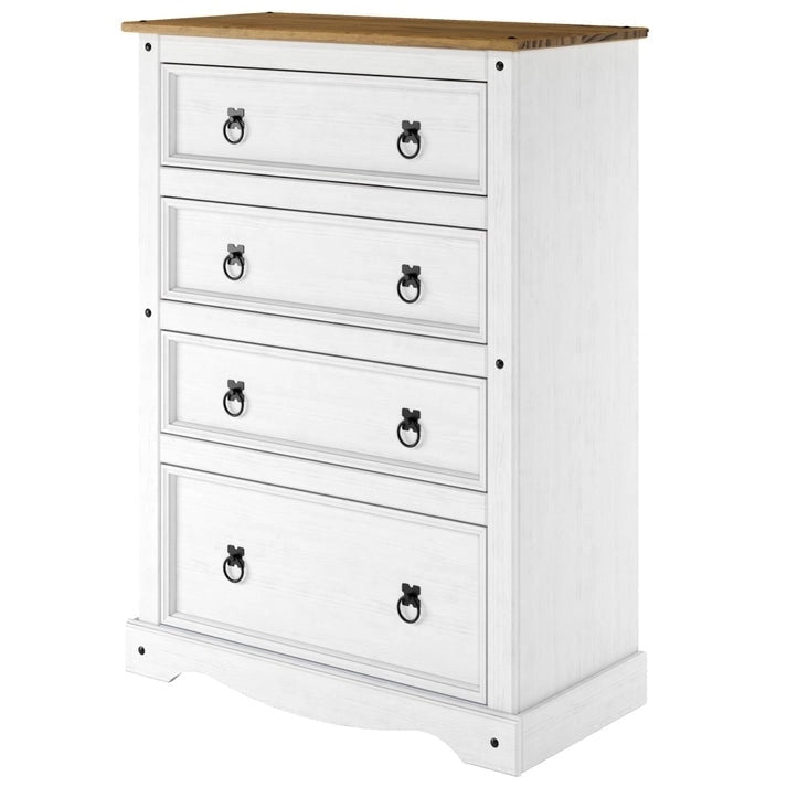 Commode en bois 4 tiroirs Corona