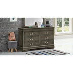 Commode 6 tiroirs pour chambre à coucher – Style traditionnel, plusieurs couleurs