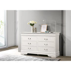 Commode 6 tiroirs pour chambre à coucher – Style traditionnel, plusieurs couleurs