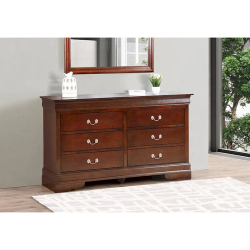 Commode 6 tiroirs pour chambre à coucher – Style traditionnel, plusieurs couleurs