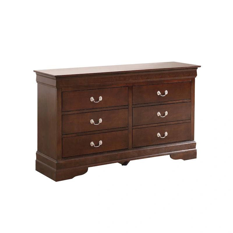 Commode 6 tiroirs pour chambre à coucher – Style traditionnel, plusieurs couleurs