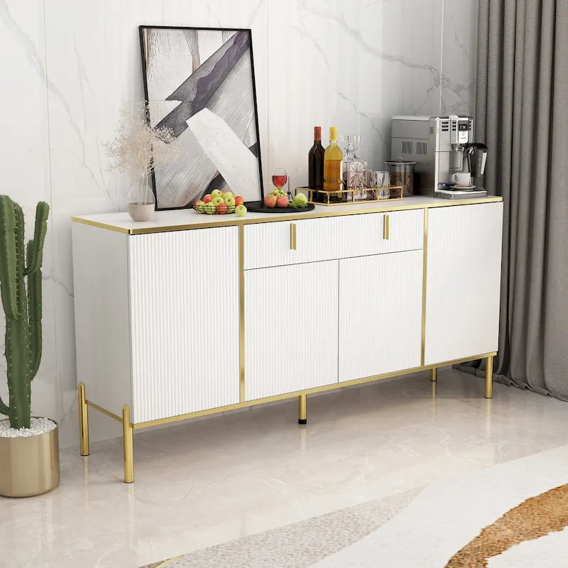 Buffet Commode Meuble de rangement Console Meuble télé Porte escamotable