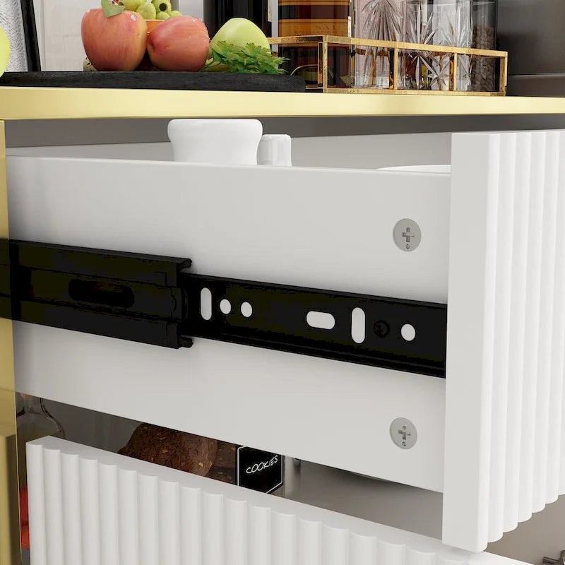 Buffet Commode Meuble de rangement Console Meuble télé Porte escamotable