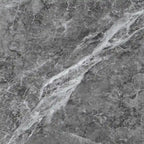 Table basse à plateau en marbre ébène avec roulettes