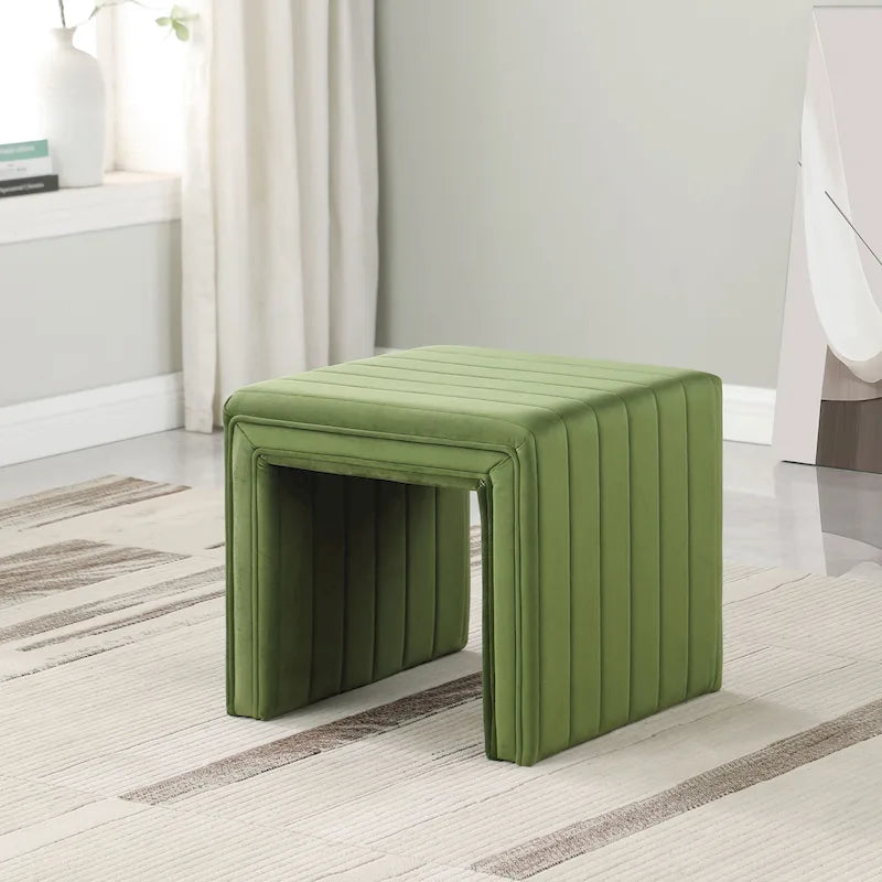 Ottoman HomePop moderne à rainures