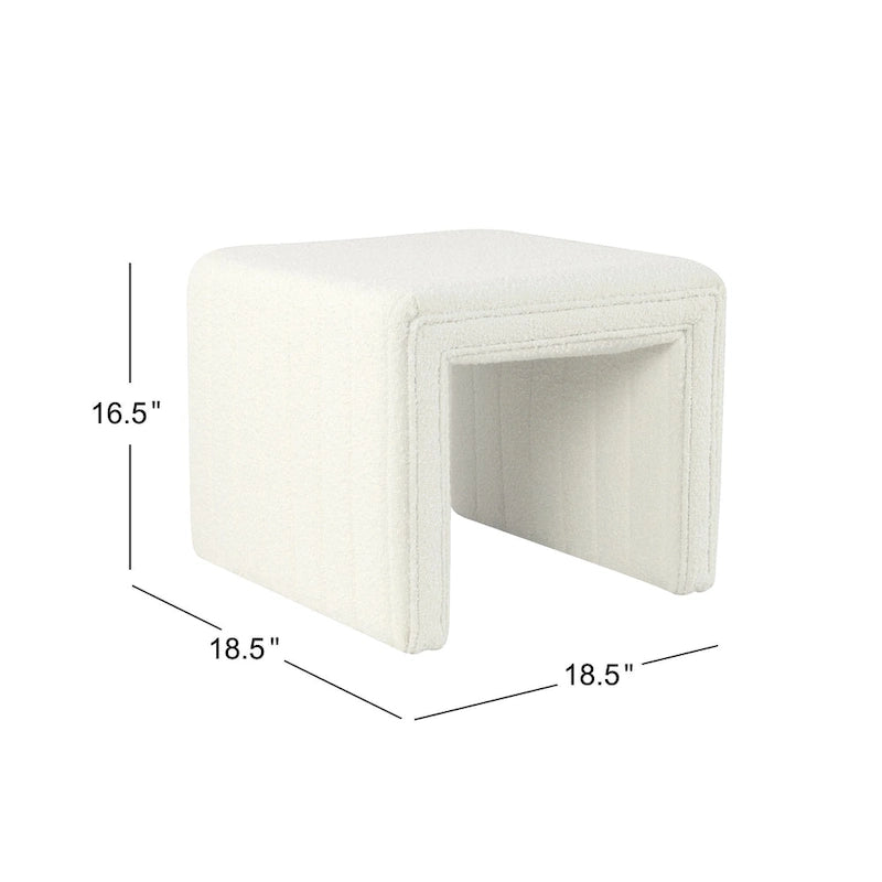 Ottoman HomePop moderne à rainures