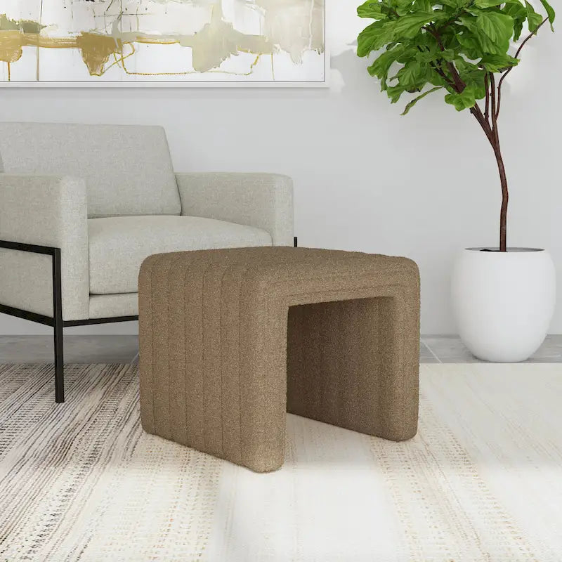Ottoman HomePop moderne à rainures