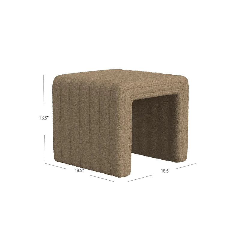 Ottoman HomePop moderne à rainures
