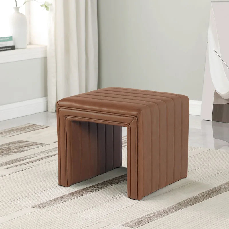 Ottoman HomePop moderne à rainures
