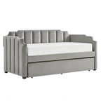 Lit de repos Chareau Glam en velours gris par iNSPIRE Q Modern