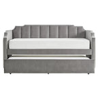 Lit de repos Chareau Glam en velours gris par iNSPIRE Q Modern