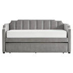 Lit de repos Chareau Glam en velours gris par iNSPIRE Q Modern