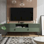 Meuble TV DH BASIC Modern avec 3 tiroirs et passe-câbles de 60 pouces par Denhour