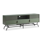 Meuble TV DH BASIC Modern avec 3 tiroirs et passe-câbles de 60 pouces par Denhour