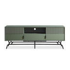 Meuble TV DH BASIC Modern avec 3 tiroirs et passe-câbles de 60 pouces par Denhour