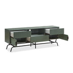 Meuble TV DH BASIC Modern avec 3 tiroirs et passe-câbles de 60 pouces par Denhour