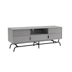 Meuble TV DH BASIC Modern avec 3 tiroirs et passe-câbles de 60 pouces par Denhour