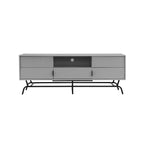 Meuble TV DH BASIC Modern avec 3 tiroirs et passe-câbles de 60 pouces par Denhour
