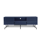 Meuble TV DH BASIC Modern avec 3 tiroirs et passe-câbles de 60 pouces par Denhour