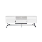 Meuble TV DH BASIC Modern avec 3 tiroirs et passe-câbles de 60 pouces par Denhour