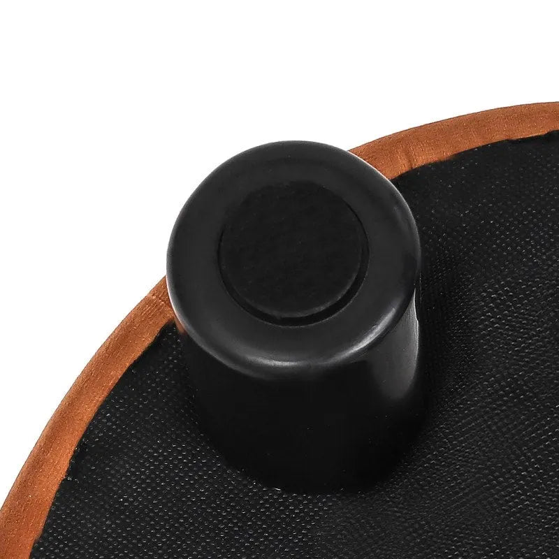 Pouffe Rond Adeco en Velours Repose-Pieds Tabouret Rembourré Moderne