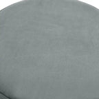 Pouffe Rond Adeco en Velours Repose-Pieds Tabouret Rembourré Moderne