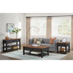 Blanc / Gris / Naturel / Crème et marron / Noir et marron – Table console style ferme côtière, 1 à 2 places