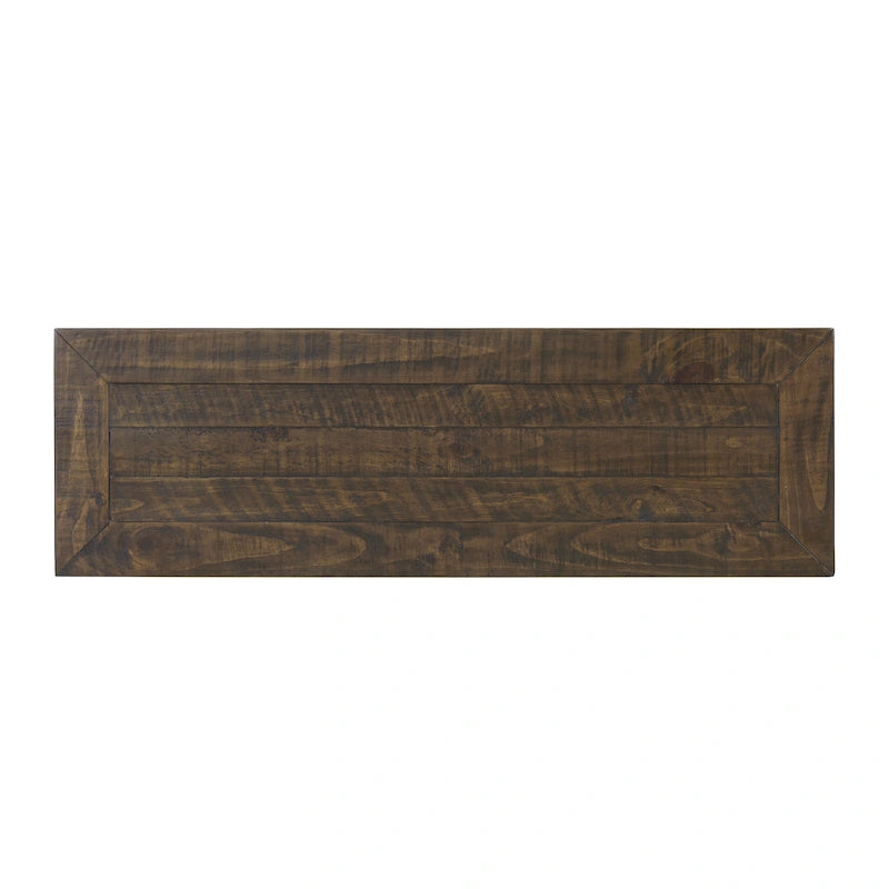 Blanc / Gris / Naturel / Crème et marron / Noir et marron – Table console style ferme côtière, 1 à 2 places