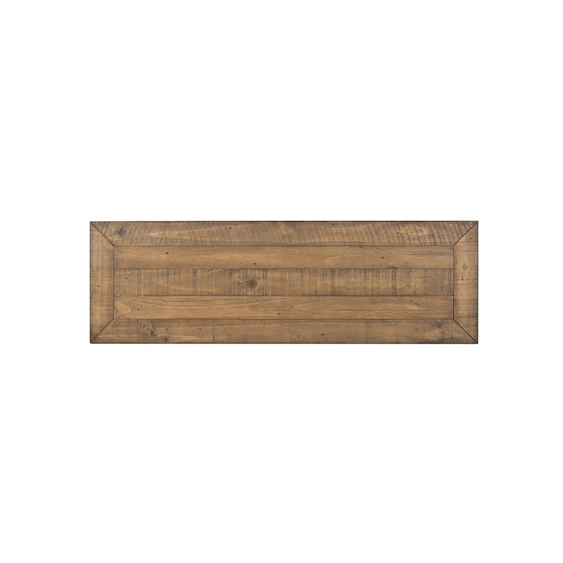 Blanc / Gris / Naturel / Crème et marron / Noir et marron – Table console style ferme côtière, 1 à 2 places