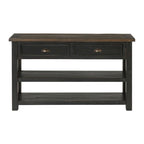 Blanc / Gris / Naturel / Crème et marron / Noir et marron – Table console style ferme côtière, 1 à 2 places