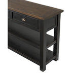 Blanc / Gris / Naturel / Crème et marron / Noir et marron – Table console style ferme côtière, 1 à 2 places