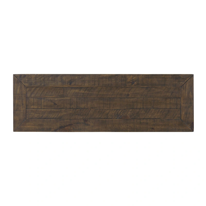 Blanc / Gris / Naturel / Crème et marron / Noir et marron – Table console style ferme côtière, 1 à 2 places