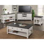 Blanc / Gris / Naturel / Crème et marron / Noir et marron – Table console style ferme côtière, 1 à 2 places