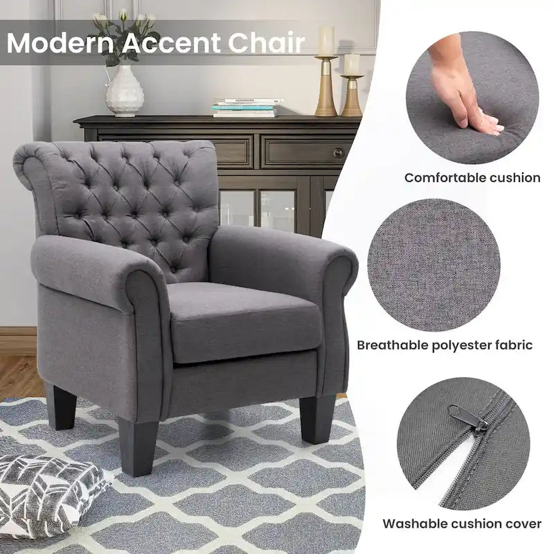 Fauteuil d'appoint moderne Pellebant pour salon