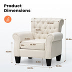Fauteuil d'appoint moderne Pellebant pour salon