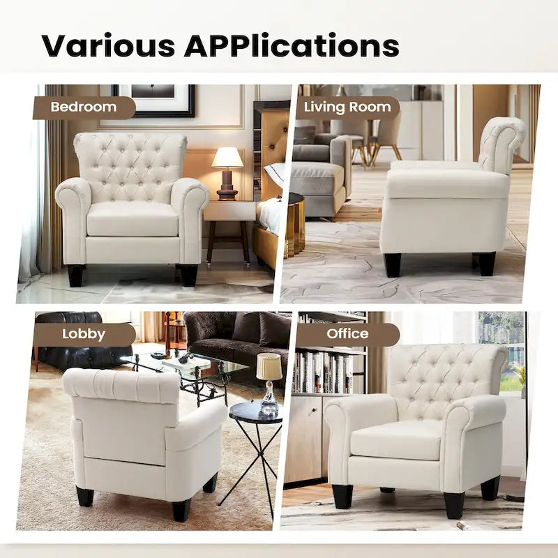 Fauteuil d'appoint moderne Pellebant pour salon