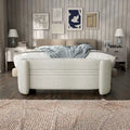 Banc de rangement contemporain en bouclette DH BASIC Pressice pour chambre à coucher ou entrée par Denhour