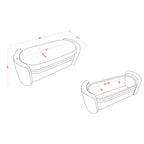 Banc de rangement contemporain en bouclette DH BASIC Pressice pour chambre à coucher ou entrée par Denhour